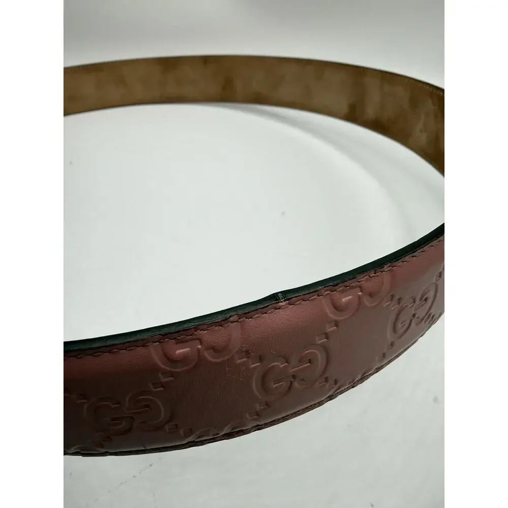 Gucci - Guccissima GG Belt Pink 36